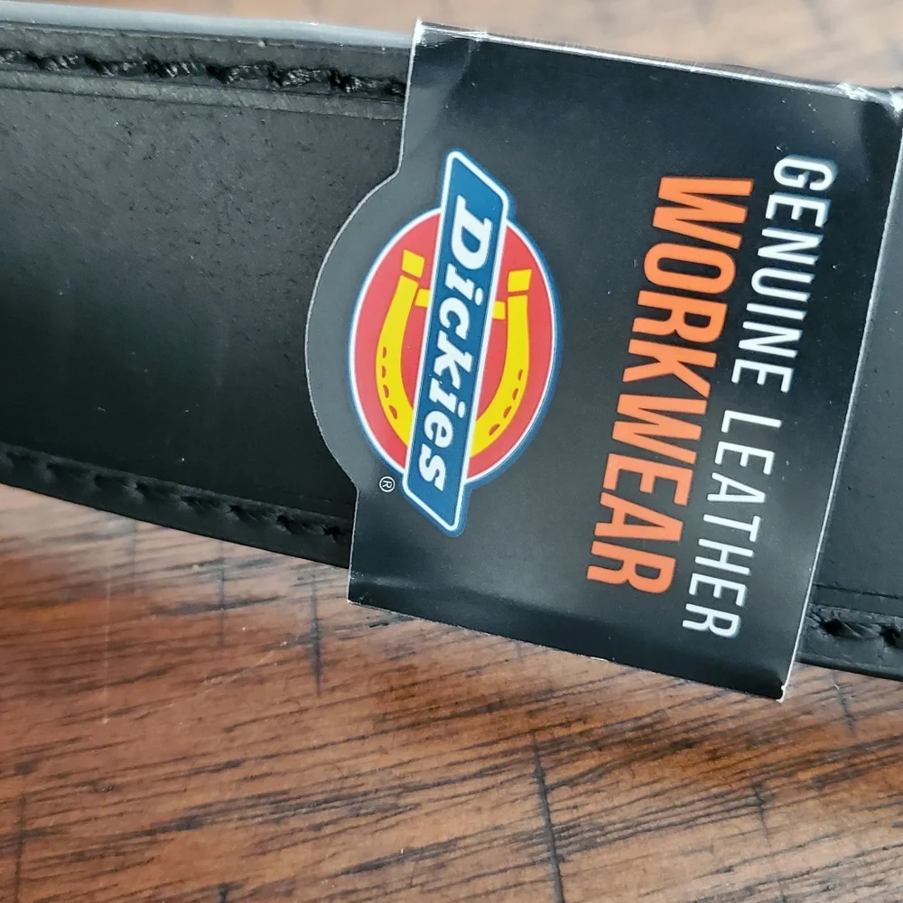 🆕 DICKIES MEN'S REAL GENUINE LEATHER BELT SIZE42-44 XL